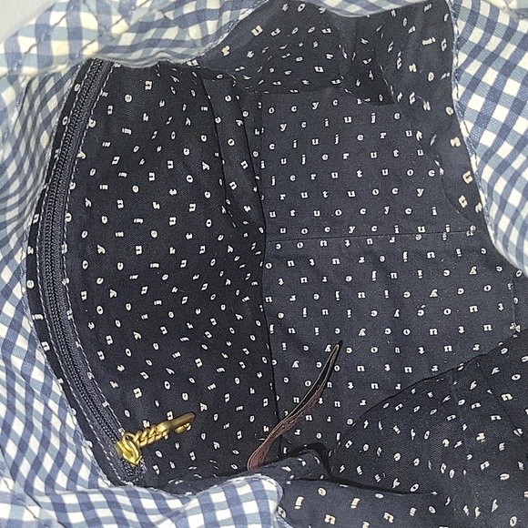 Juicy Couture Blue and White Gingham Tote Bag - Picture 11 of 12